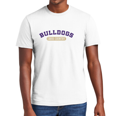 Unisex Bulldogs Cross Country Arched Grey or White T-shirt Thumbnail