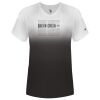 Women's V-Neck Ombre T-Shirt Thumbnail