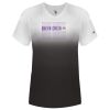 Women's V-Neck Ombre T-Shirt Thumbnail
