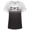 Women's V-Neck Ombre T-Shirt Thumbnail