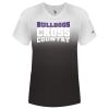 Women's V-Neck Ombre T-Shirt Thumbnail