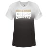 Women's V-Neck Ombre T-Shirt Thumbnail