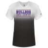 Women's V-Neck Ombre T-Shirt Thumbnail
